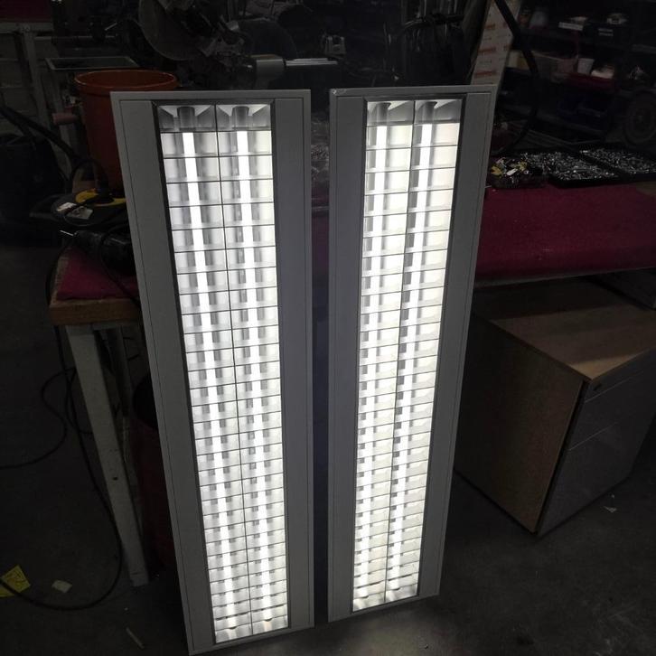 1X LEDLAMP ZGAN DUBBELE TL LAMP INBOUW / OPBOUW 120X30 CM, Huis en Inrichting, Lampen | Plafondlampen, Zo goed als nieuw, Ophalen