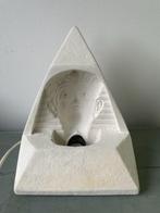Vintage tafellamp Farao Egypte. Hologram.Wit steen / gips., Ophalen