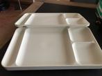 Tupperware Lunch Dienbladen - Nieuw! Vintage ,zeldzaam, Ophalen of Verzenden, Nieuw, Wit, Schaal