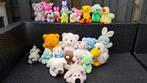 Partij vintage knuffels pastel kleuren jaren 70, 80, 90. S17