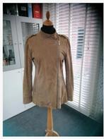 Gave Ibana rouge suede jas soepel leer maat 38 S beige, Maat 38/40 (M), Ibana rouge, Overige kleuren, Ophalen of Verzenden
