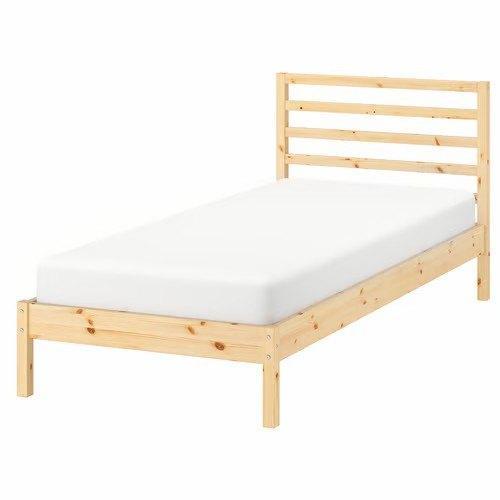 Tarva bedframe inclusief Sultan Lödingen 90x200 lattenbodem, Huis en Inrichting, Slaapkamer | Bedden, Gebruikt, Eenpersoons, 90 cm