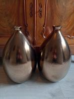 Set vtwonen vazen goud/bruin kleurig H ca 41cm, Ophalen, Overige kleuren, Aardewerk of Porselein, Minder dan 50 cm