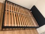 Upholstered bed frame, Huis en Inrichting, Slaapkamer | Bedden, Tweepersoons, Zo goed als nieuw, Grijs, Hout