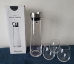 Blomus AMILIO waterkaraf 1100 ml NIEUW + 3 glazen, Overige materialen, Verzenden, Overige typen, Nieuw