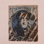 Postzegel uit 1863 van koning Leopold 1 België., Ophalen of Verzenden, Gestempeld