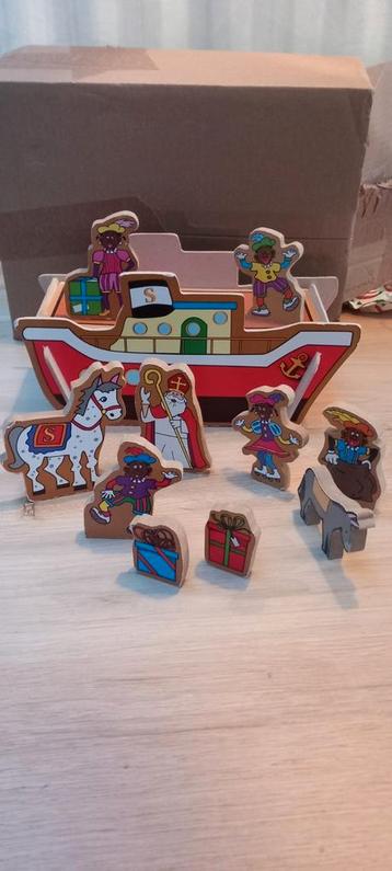 Houten Sinterklaas Speelset beschikbaar voor biedingen
