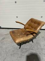 Leren Fauteuil Bastiaan - Eigentijds Design, Ophalen, Gebruikt, 75 tot 100 cm, Metaal