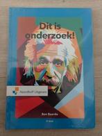 Dit is onderzoek, Ben Baarda, Boeken, Ophalen of Verzenden, Beta, Nieuw, HBO