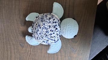 Knuffel schildpad, blauw, nieuw, handgemaakt beschikbaar voor biedingen