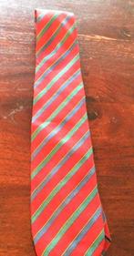 Luxe stropdassen: cardin, Céline, Armani, Balmain, Lanvin, Ophalen of Verzenden, Gedragen, Rood, Met patroon