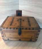 Antieke houten kist., Ophalen of Verzenden, Zo goed als nieuw, 50 tot 100 cm, Minder dan 50 cm