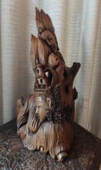 Bali unieke houtsnijwerk balinees beeld Indonesië, Antiek en Kunst, Kunst | Beelden en Houtsnijwerken, Ophalen of Verzenden