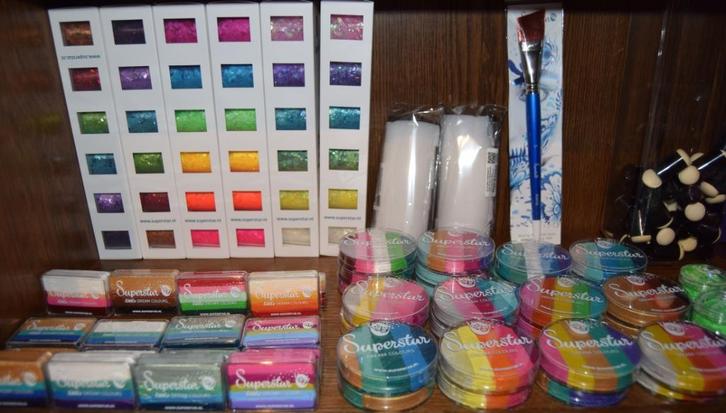 schmink superstar glitter chunkey splitcake div soorten, Hobby en Vrije tijd, Feestartikelen, Nieuw, Schmink, Carnaval, Ophalen of Verzenden