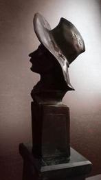 Bronzen beeld Frederic Remington, "The Sergeant" Brons art, Antiek en Kunst, Ophalen of Verzenden, Brons