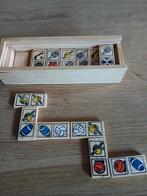 Sport Domino Set - Houten Doos, Ophalen of Verzenden, Zo goed als nieuw, Jongen of Meisje