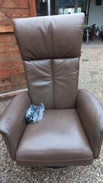 leren elektrische relax stoel, Huis en Inrichting, Stoelen, Ophalen, Gebruikt, Overige kleuren, Leer
