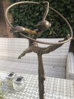bronzen sculptuur vrouw danseres turnster 58 cm, Ophalen of Verzenden