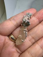 Moldaviet, Herkimer & Lybisch Glas Hanger 925 silver, Overige voorstellingen, Nieuw, Ophalen of Verzenden, Steen of Mineraal