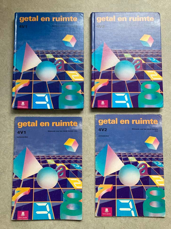 Getal en ruimte 4V1 en 4V2 Leer- en antwoordenboek. VWO, Boeken, Schoolboeken, Gelezen, Wiskunde A, VWO, Ophalen of Verzenden
