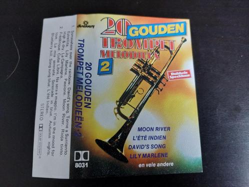 20 GOUDEN TROMPET MELODIEËN (CASSETTEBANDJE), Cd's en Dvd's, Cassettebandjes, Zo goed als nieuw, Origineel, Overige genres, 1 bandje