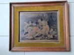 Antiek koperen gravure ingelijst - P.P Rubens- W.F French, Antiek en Kunst, Ophalen of Verzenden