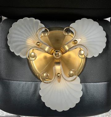 2 Vintage Wandlamp plafondlamp Lusterie DeKnudt, België beschikbaar voor biedingen