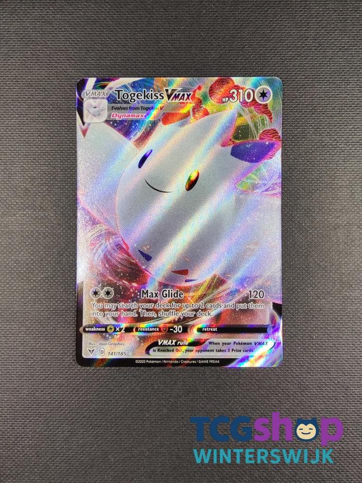 Togekiss VMAX VIV 141 - 2, Hobby en Vrije tijd, Verzamelkaartspellen | Pokémon, Nieuw, Losse kaart, Ophalen of Verzenden