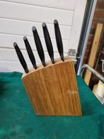 messen blok met vijf messen, Ophalen of Verzenden, 'T Olde Gre-j, Info@toldegrej.nl, Endepoelstraat 20f Didam