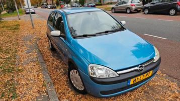 Opel Corsa 1.2 16V 3D 2003 Blauw lage km stand  126909 beschikbaar voor biedingen