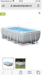 Intex rechthoek zwembad opbouw, Minder dan 200 cm, 200 tot 400 cm, Gebruikt, Rechthoekig