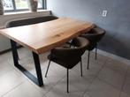 Zwaartafelen houten tafel eleonora stoelen + bank eethoek, Huis en Inrichting, Tafels | Eettafels, Ophalen, 50 tot 100 cm, Zo goed als nieuw