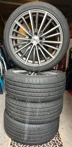 4x Novex zomerbanden met 17 inch Inter Action velgen, Ophalen, 17 inch, 205 mm, Zomerbanden