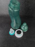 Difrax fles groen met 1.2.3 extra speen, Ophalen of Verzenden, Zo goed als nieuw, Flessen- of potjesverwarmer