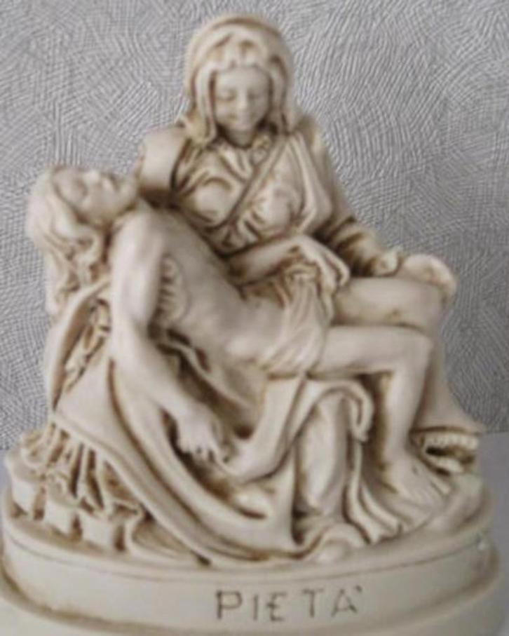 Antiek Beeldje Pieta Jezus / maria Made In italy, Antiek en Kunst, Antiek | Religie, Ophalen of Verzenden