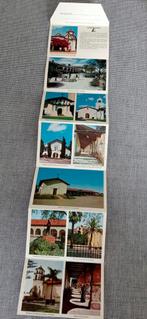 Uitvouw ansichtkaart met 21 zendings kerken uit Californië, Ophalen of Verzenden, Ongelopen, Buiten Europa
