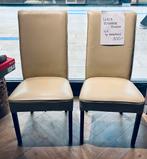 Stoelen leer Meubitrend 4 x, Gebruikt, Overige kleuren, Leer, Ophalen of Verzenden