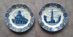 2 wandborden Société Céramique Maestricht afb.Delft, Antiek en Kunst, Ophalen of Verzenden