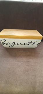 Baguette Broodtrommel met Houten Deksel, Huis en Inrichting, Keuken | Keukenbenodigdheden, Ophalen, Zo goed als nieuw