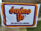 reclame vlag    DAVINO IJS      afm 2.30 x 1.45 mtr, Ophalen of Verzenden, Gebruikt, Overige typen