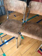 Twee Tubax stoelen, Huis en Inrichting, Stoelen, Metaal, Gebruikt, Ophalen