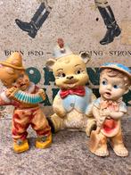 Oude rubber piep poppetjes, Ophalen of Verzenden, Gebruikt