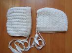 Vintage baby mutsjes wit, Maat 50, Jongetje of Meisje, Ophalen of Verzenden, Zo goed als nieuw