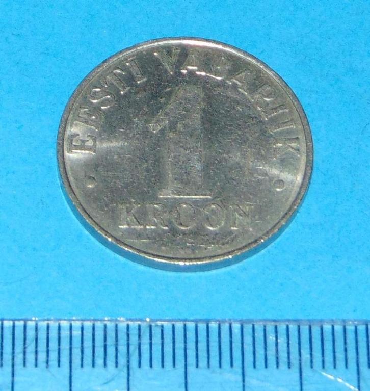 Estland - 1 kroon 1993, Postzegels en Munten, Munten | Europa | Niet-Euromunten, Losse munt, Overige landen, Verzenden