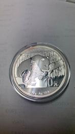 China 10 yuan 2016 panda, Ophalen of Verzenden, Zilver