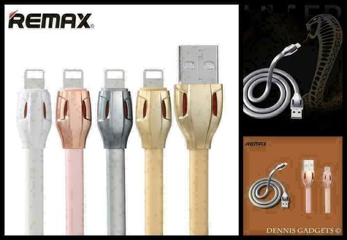 Dennis Gadgets : Remax Snake iPhone oplaadsnoer in div. kl, Telecommunicatie, Mobiele telefoons | Telefoon-opladers, Nieuw, Apple iPhone