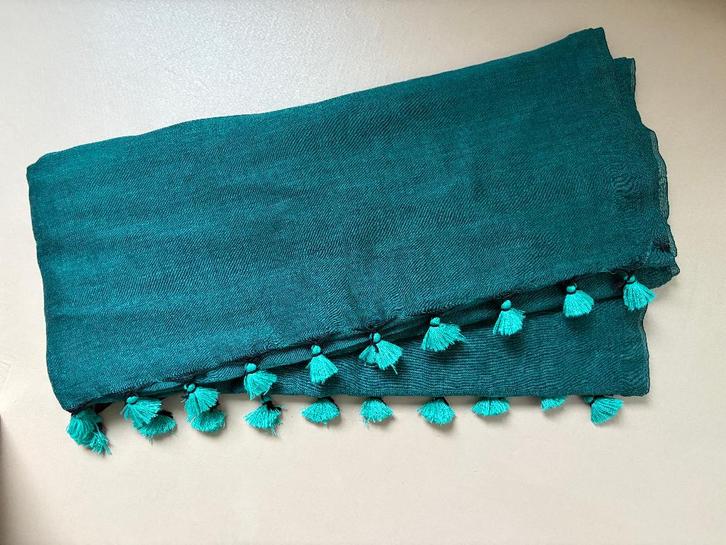 Indiaase Sari, Saree NIEUW, Kleding | Dames, Gelegenheidskleding, Nieuw, Overige typen, Blauw, Ophalen of Verzenden