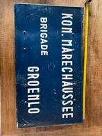 Marechaussee groenlo brigade ijzeren bord, Ophalen of Verzenden, Marechaussee, Nederland, Embleem of Badge