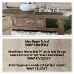 Henders en Hazel bourgondy, tv-dressoir en salontafel, Ophalen, Zo goed als nieuw, 25 tot 50 cm, Minder dan 100 cm