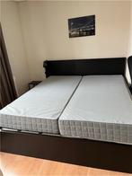 2-persoons bed met 4 bedlades, Huis en Inrichting, Ophalen, Zwart, Tweepersoons, Zo goed als nieuw